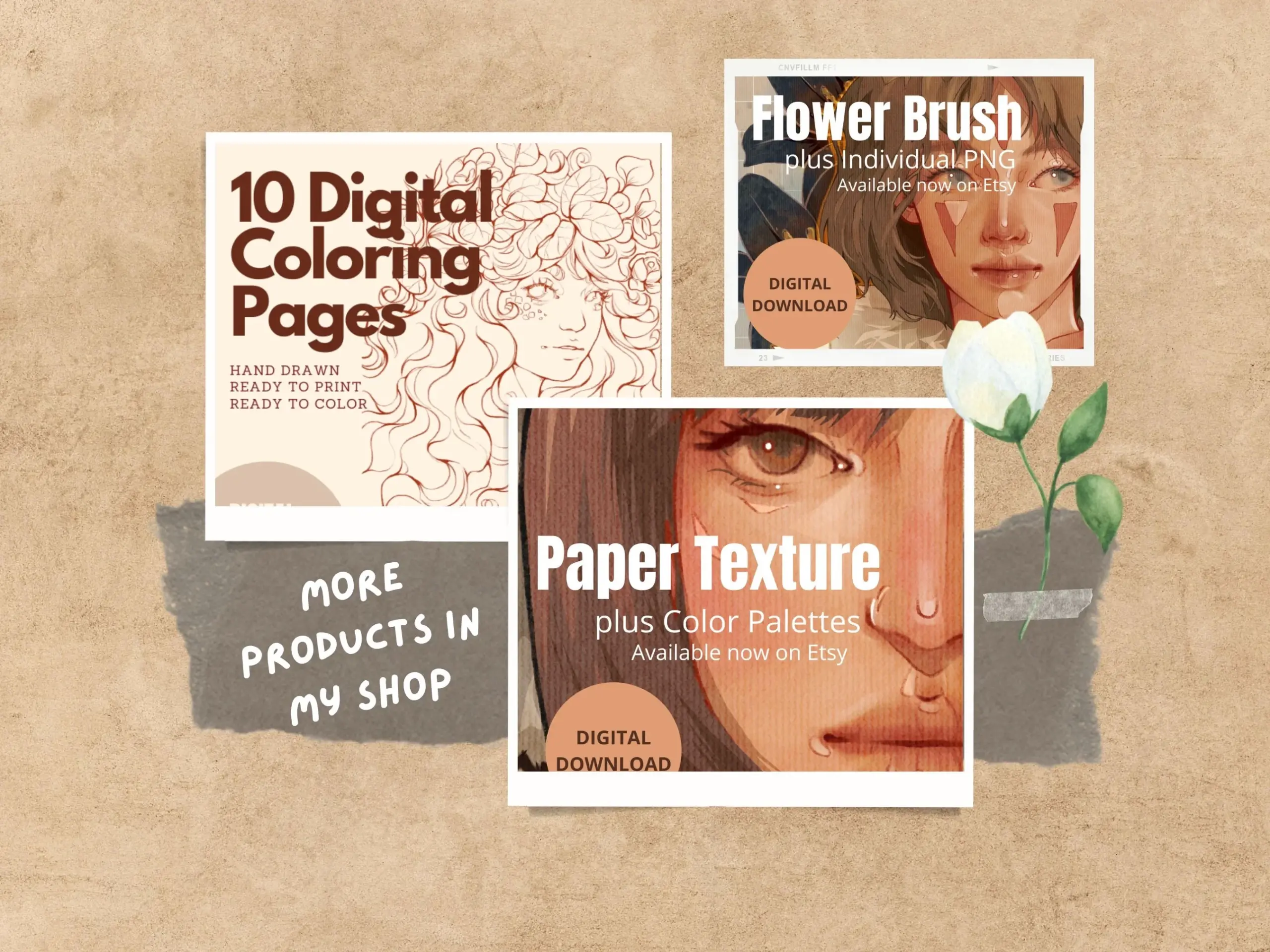 32 Procreate Pattern Brushes for Procreate | Vintage Style | Digital Download 10 32 Procreate Pattern Brushes for Procreate | Vintage Style | Digital Download - Image 10