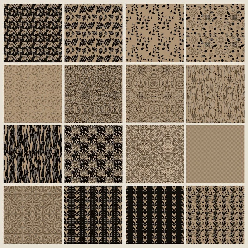 32 Procreate Pattern Brushes for Procreate | Vintage Style | Digital Download 4 32 Procreate Pattern Brushes for Procreate | Vintage Style | Digital Download - Image 4