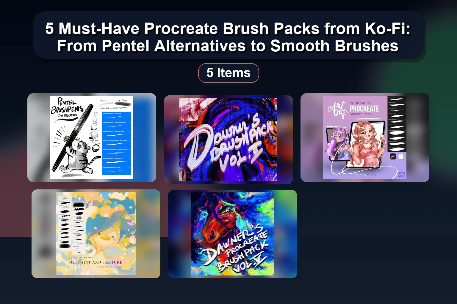 Elevate Your iPad Art: Lane’s Pastel Pro & Charcoal Master Brush Sets for Procreate and Photoshop