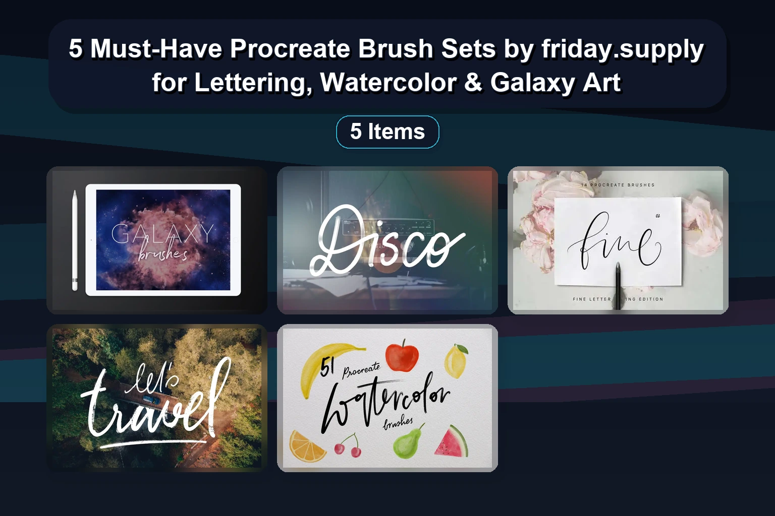 The Ultimate Gal Shir Collection: Procreate & Photoshop Brushes, Patterns & Color Palettes