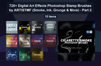 720+ Digital Art Effects Photoshop Stamp Brushes by ARTISTMF (Smoke, Ink, Grunge & More) – Part 2