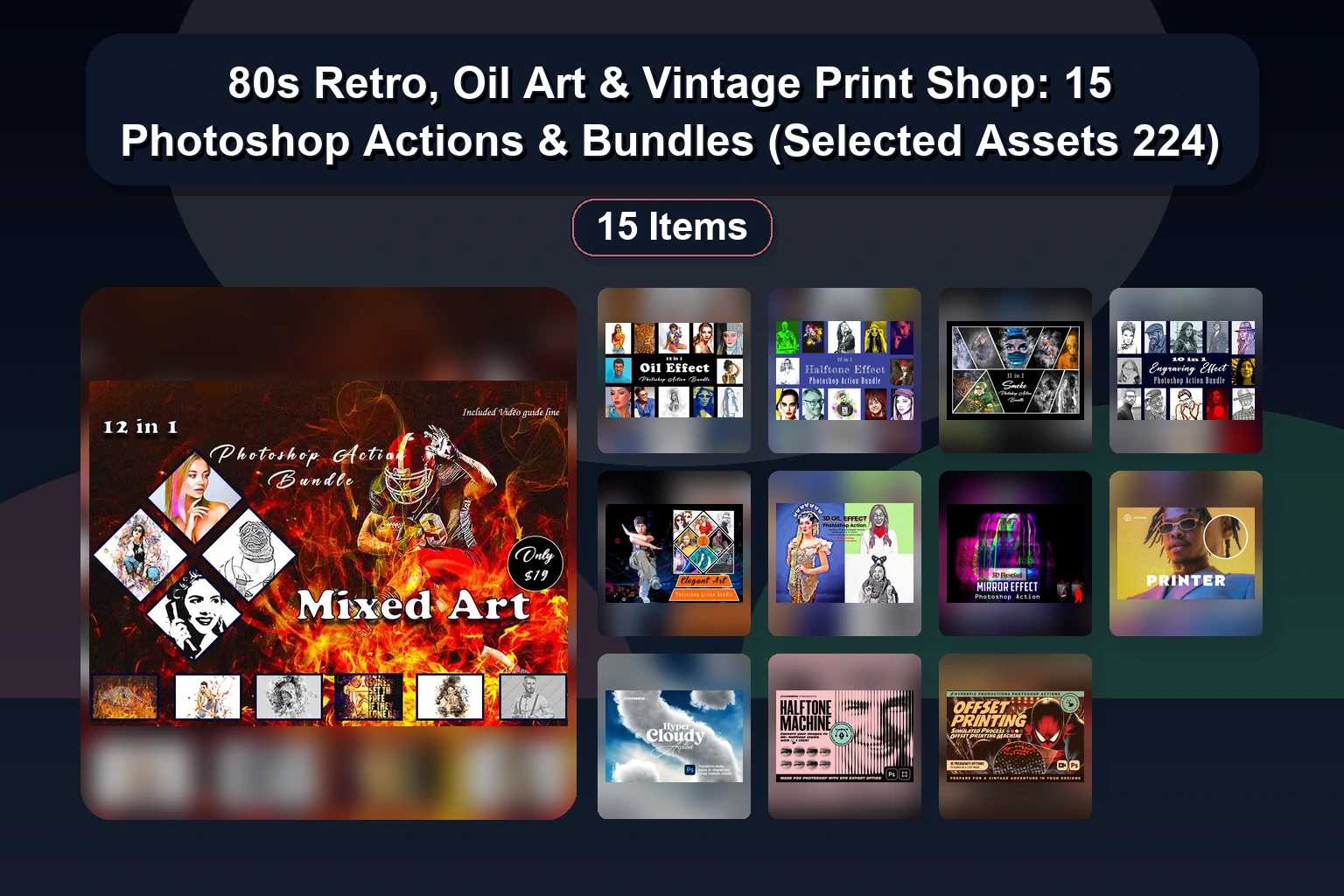 15 Photoshop Action Bundles for Creative Effects (Sketch, Moody, Drawing & More)