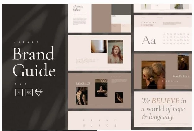 Elegant Brand Style Guide Template 3 Elegant Brand Style Guide Template - Image 3