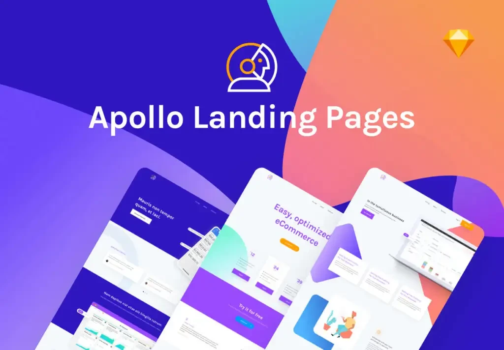 互联网产品UI设计工具包模型下载Apollo Custom Landing Pages 3 互联网产品UI设计工具包模型下载Apollo Custom Landing Pages - Image 3