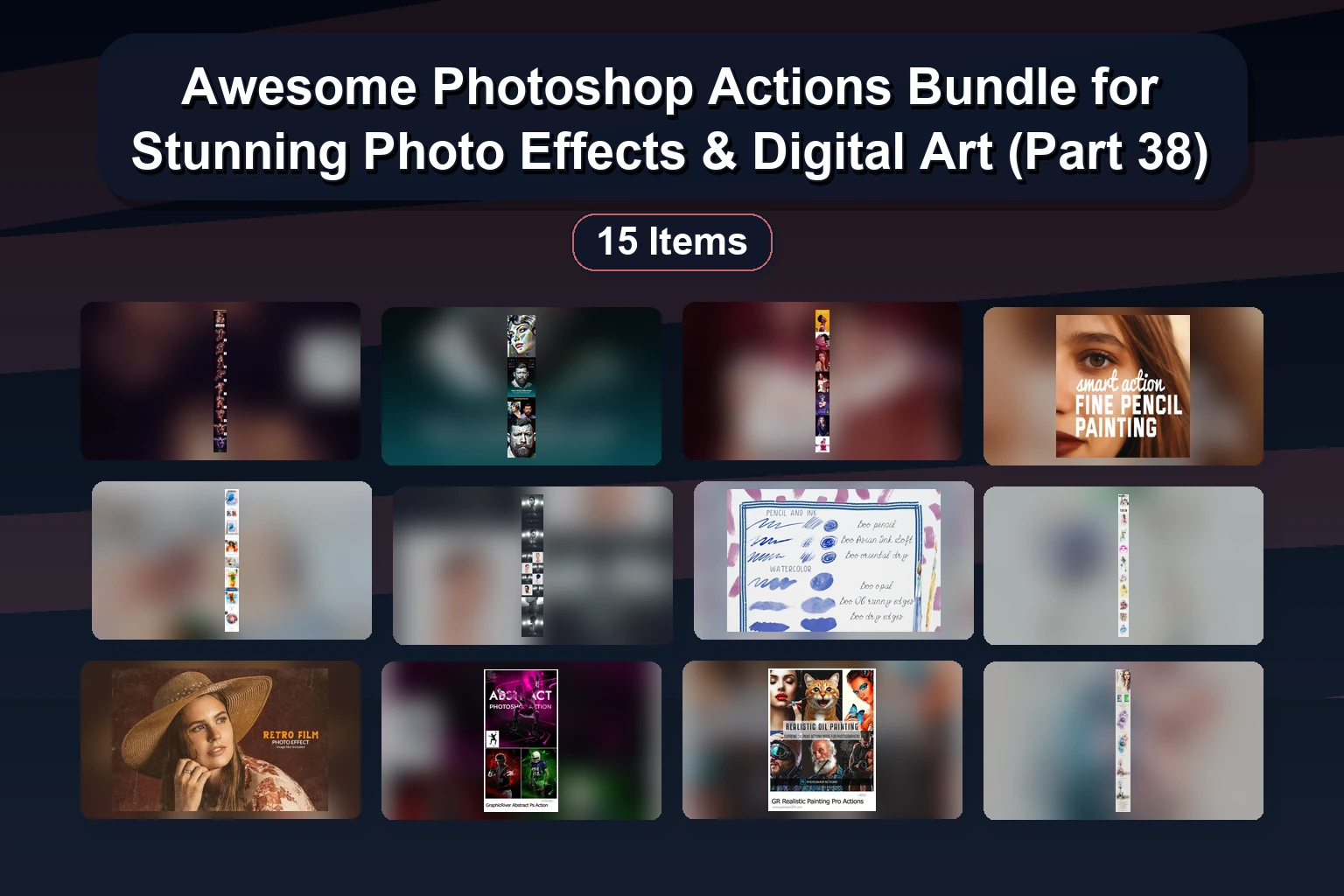 Awesome Photoshop Actions Bundle for Stunning Photo Effects & Digital Art (Part 38) Awesome Photoshop Actions Bundle for Stunning Photo Effects collage cee57743 1781859719