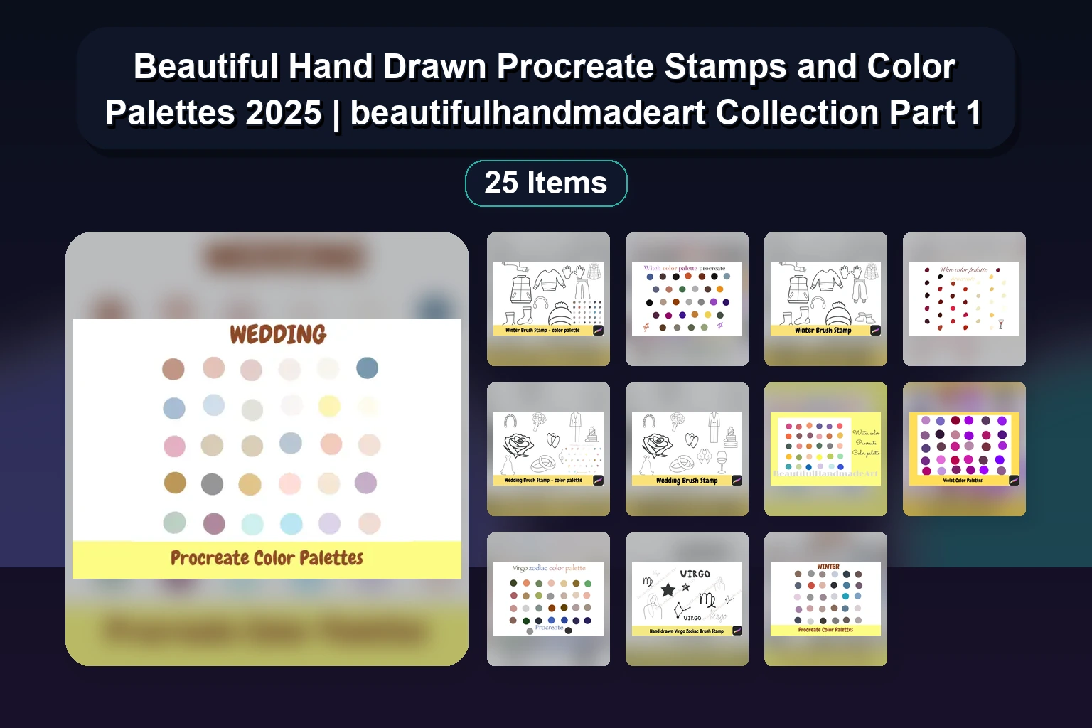 Bardotbrush Procreate Brush Collection: Scratch Art, Watercolor, Gouache, Pastels & More