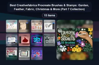 Best Creativefabrica Procreate Brushes & Stamps: Garden, Feather, Fabric, Christmas & More (Part 7 Collection)