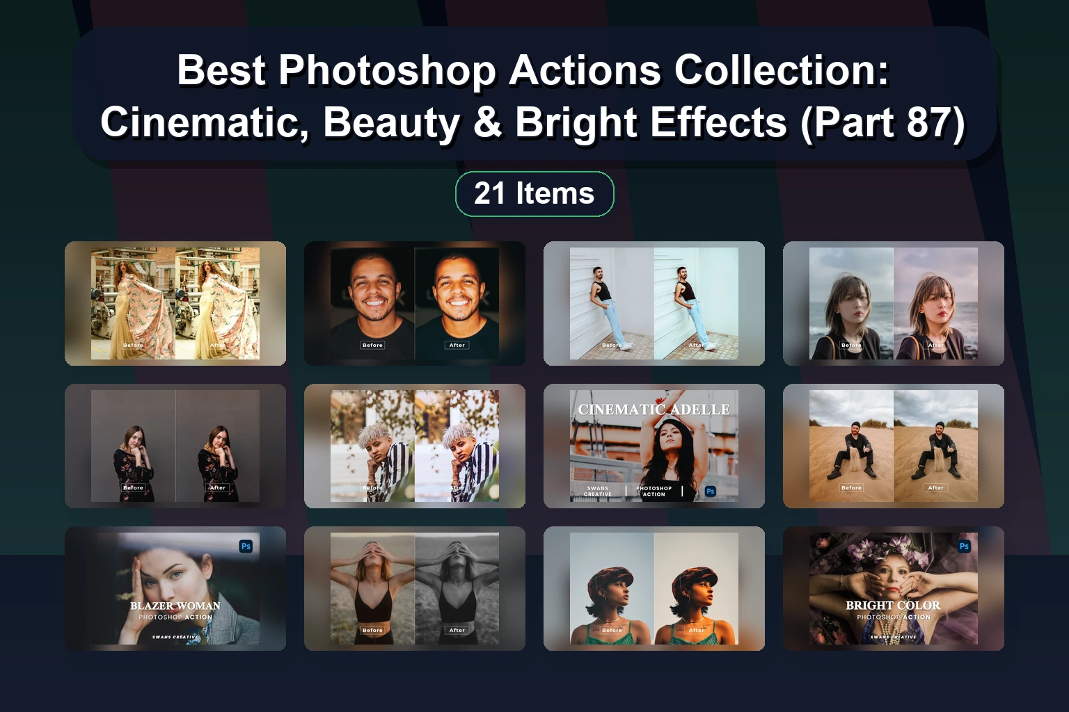 Best Photoshop Actions Collection: Cinematic, Beauty & Bright Effects (Part 87) Best Photoshop Actions Collection Cinematic Beauty Bright E collage 15b3bac7 1781860944