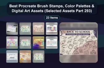Best Procreate Brush Stamps, Color Palettes & Digital Art Assets (Selected Assets Part 293)