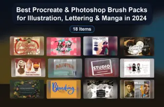 Best Procreate & Photoshop Brush Packs for Illustration, Lettering & Manga in 2024