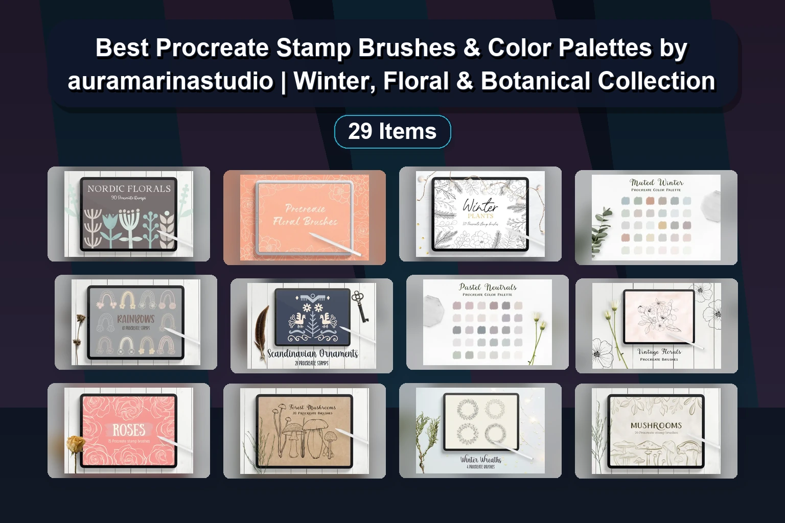 16 Best Procreate Brush Packs for Anime & Manga: Eyes, Hair, Hair, Clouds, Fire, Fabrics, and More by attki