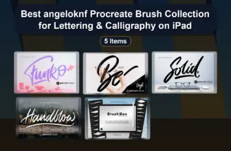 Best angeloknf Procreate Brush Collection for Lettering & Calligraphy on iPad