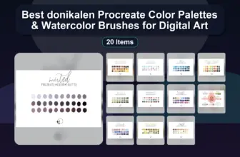 Best donikalen Procreate Color Palettes & Watercolor Brushes for Digital Art