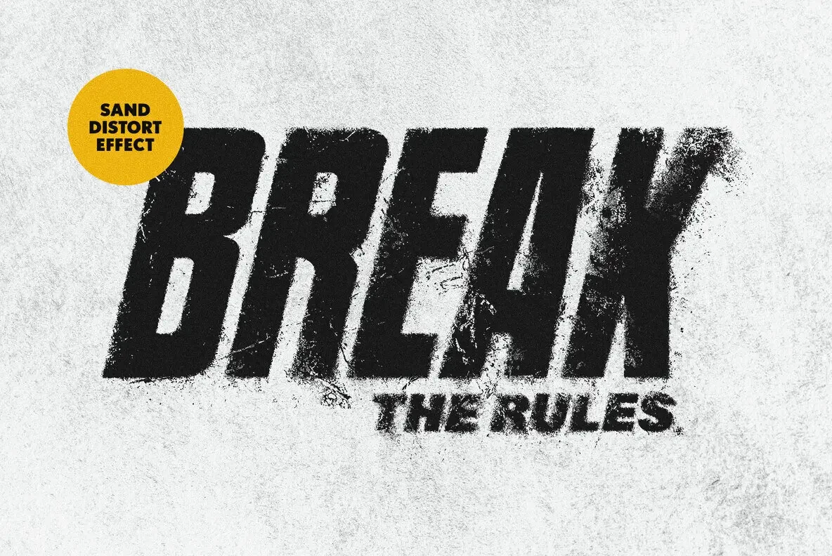 Broken Distortion Text and Logo Effect 3 Broken Distortion Text and Logo Effect - Image 3