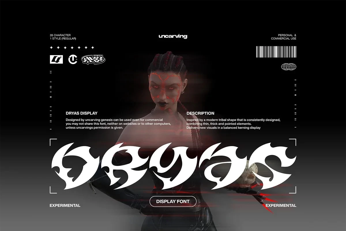 Dryas - Display Font 3 Dryas - Display Font - Image 3