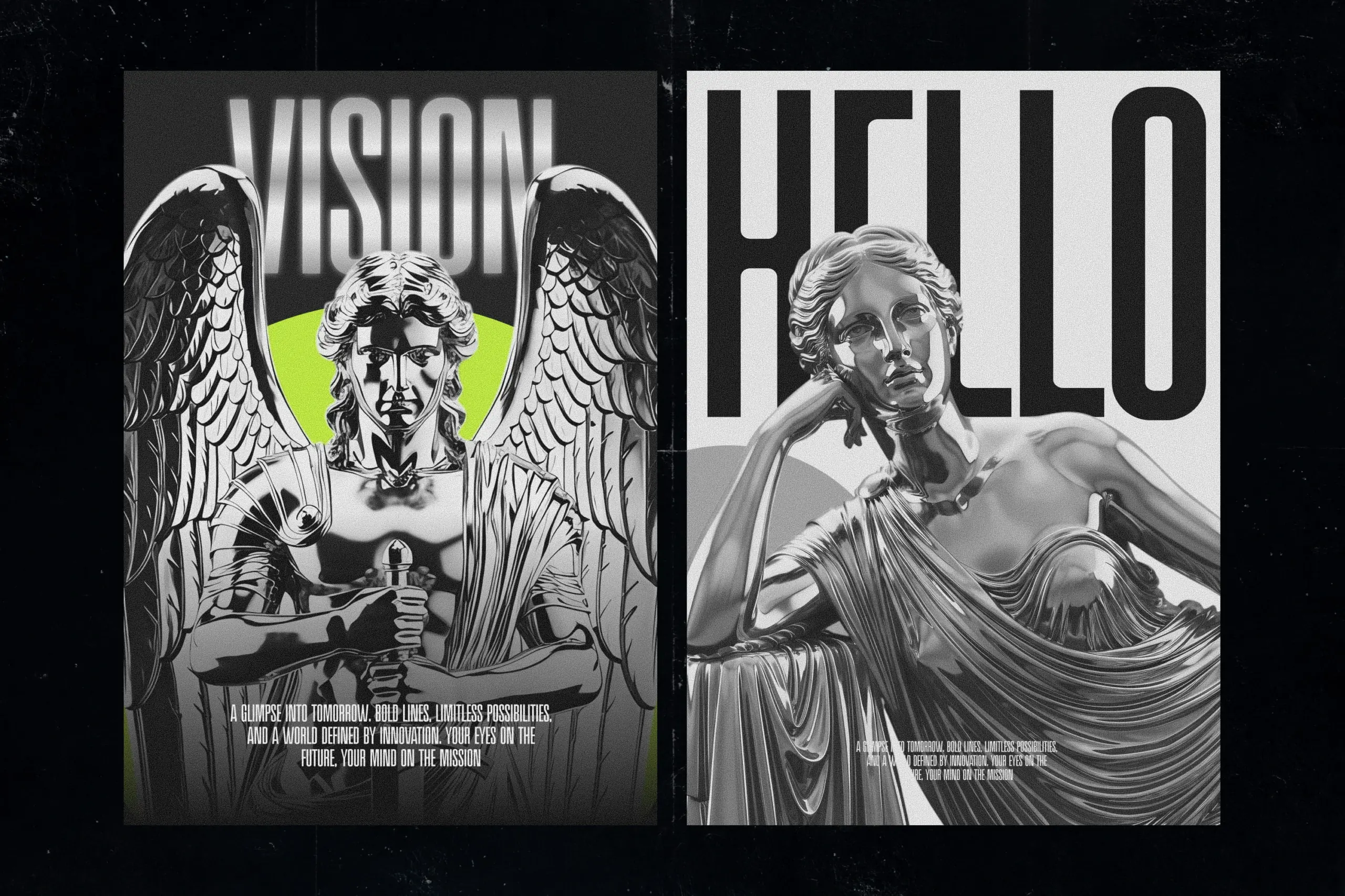 Chromatic Metal Statue PNG Collection 4 Chromatic Metal Statue PNG Collection - Image 4