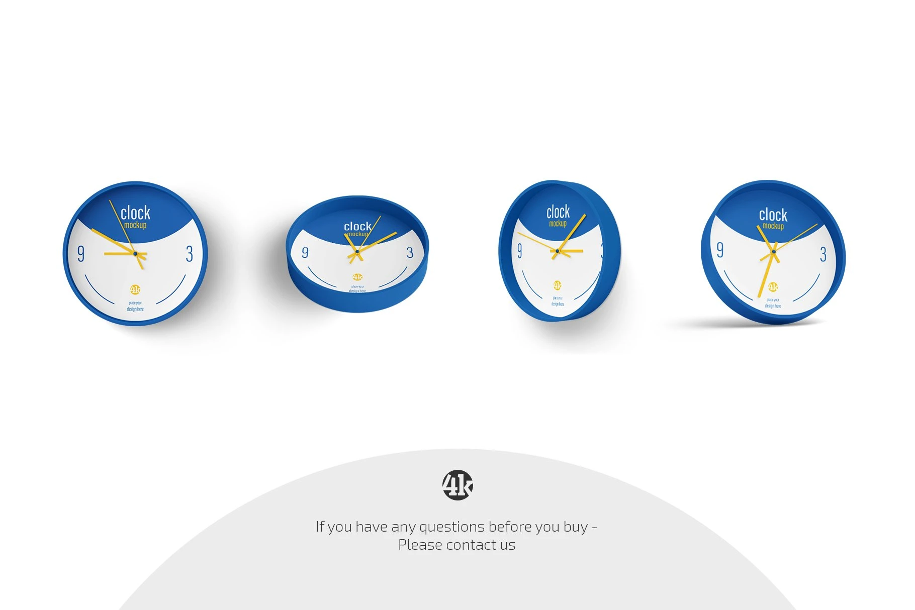 Clock Mockup Set 5 Clock Mockup Set - Image 5