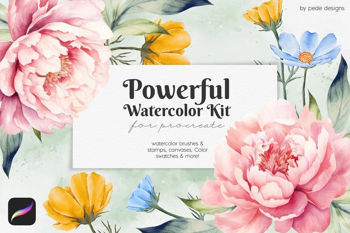 Powerful Watercolor Kit Porcreate