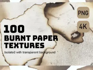100 Burnt Edge Paper Textures, burnt paper, burnt paper texture, torn paper, PNG, Torn edge paper, burnt brown paper, Distressed Torn Edge