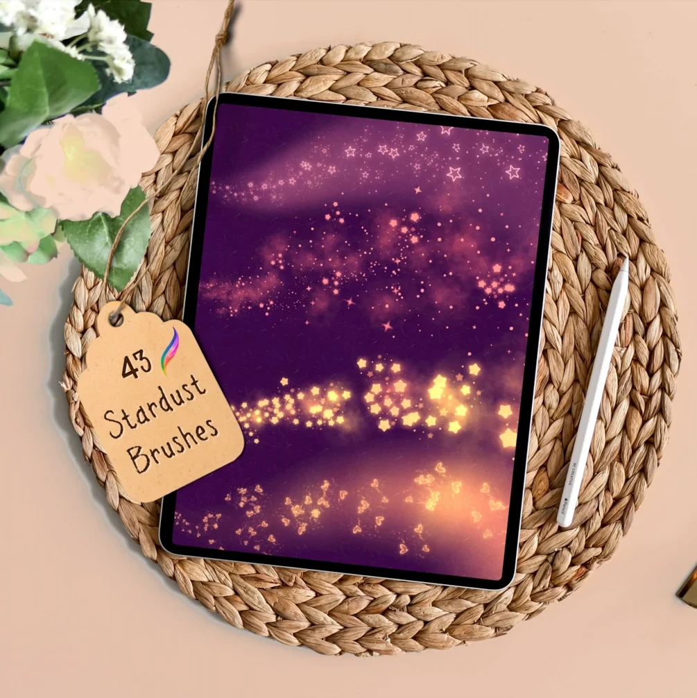 43 WHIMSICAL STARDUST Procreate Dual Brushes | procreate stardust BRUSHSET | procreate star brush | procreate glitter brush