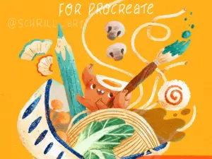 50 part traditional art set v.2.0 for procreate