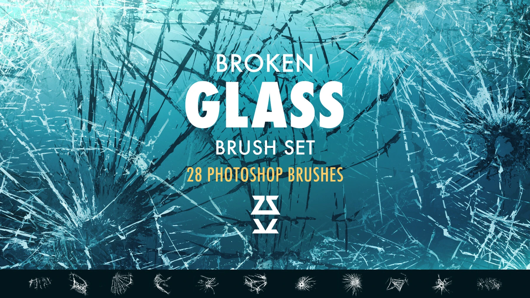 Broken glass Brush Set