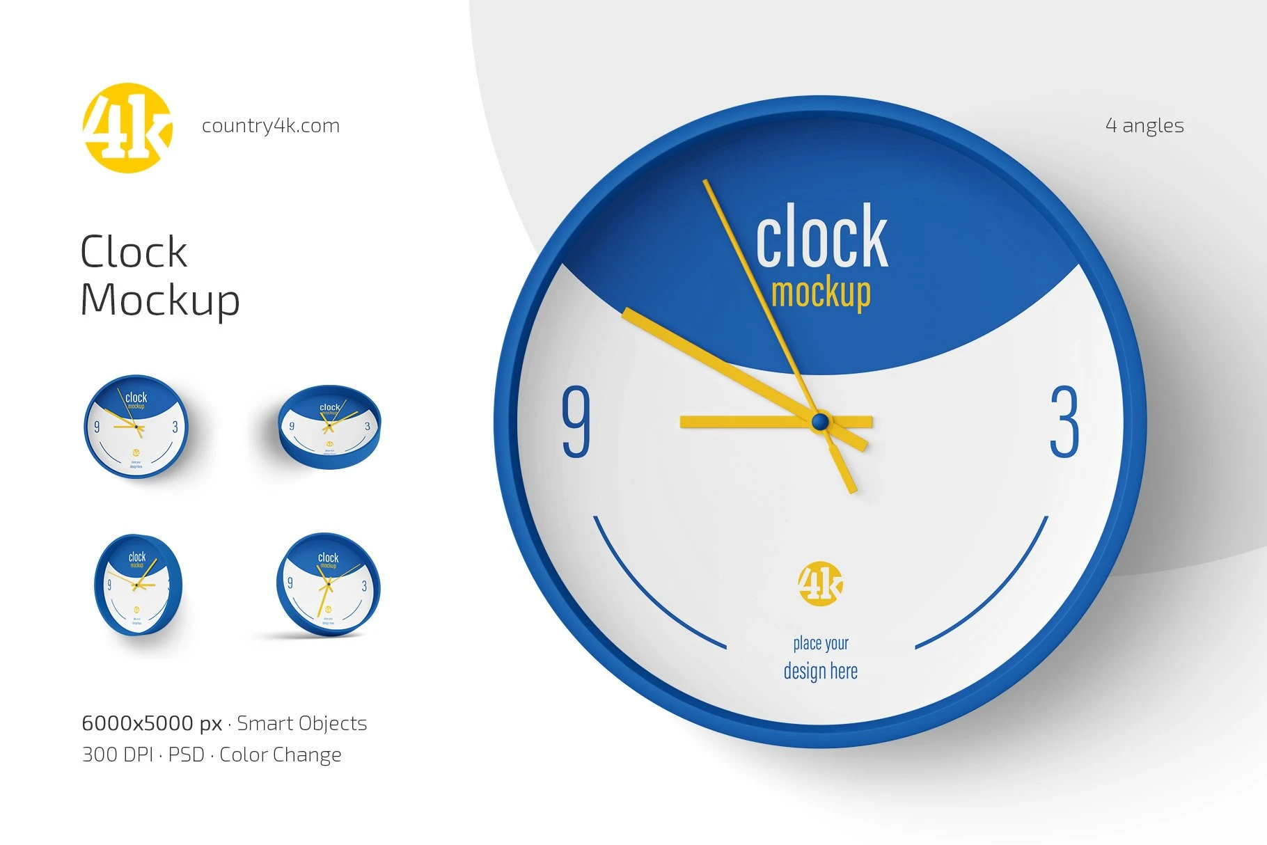 Clock Mockup Set 1 Clock Mockup Set
