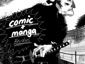 Comic and Manga inspired Procreate brush set