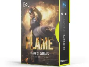 Digital Overlays for Photoshop, Photography & Creative Effects Cover image FLAME KIT FX OVERLAYS BUNDLE VOLUME 1 2