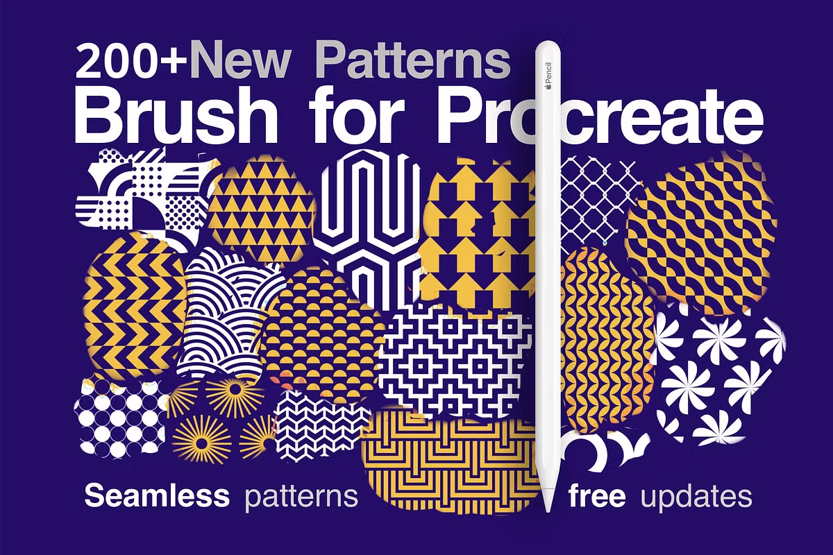 Geometric Patterns 200 for Procreate