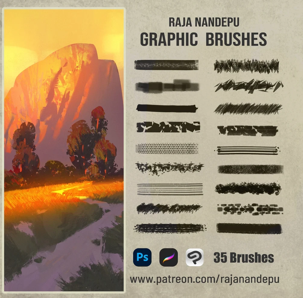 Graphic Brushes - Raja Nandepu