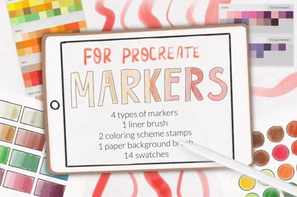Procreate markers and swatches