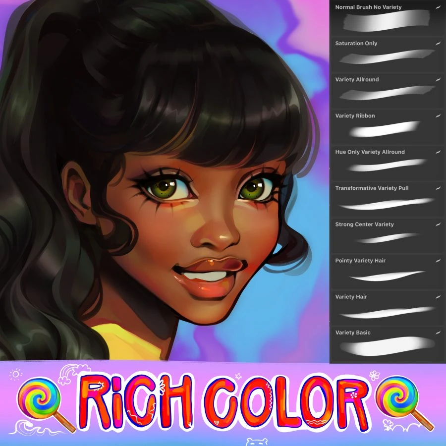 Rich Color Brush Set