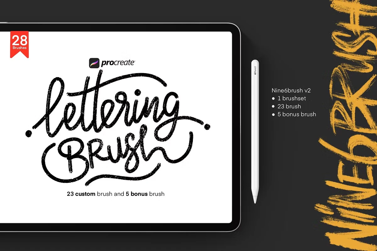 SALE Nine6brush v2 Procreate