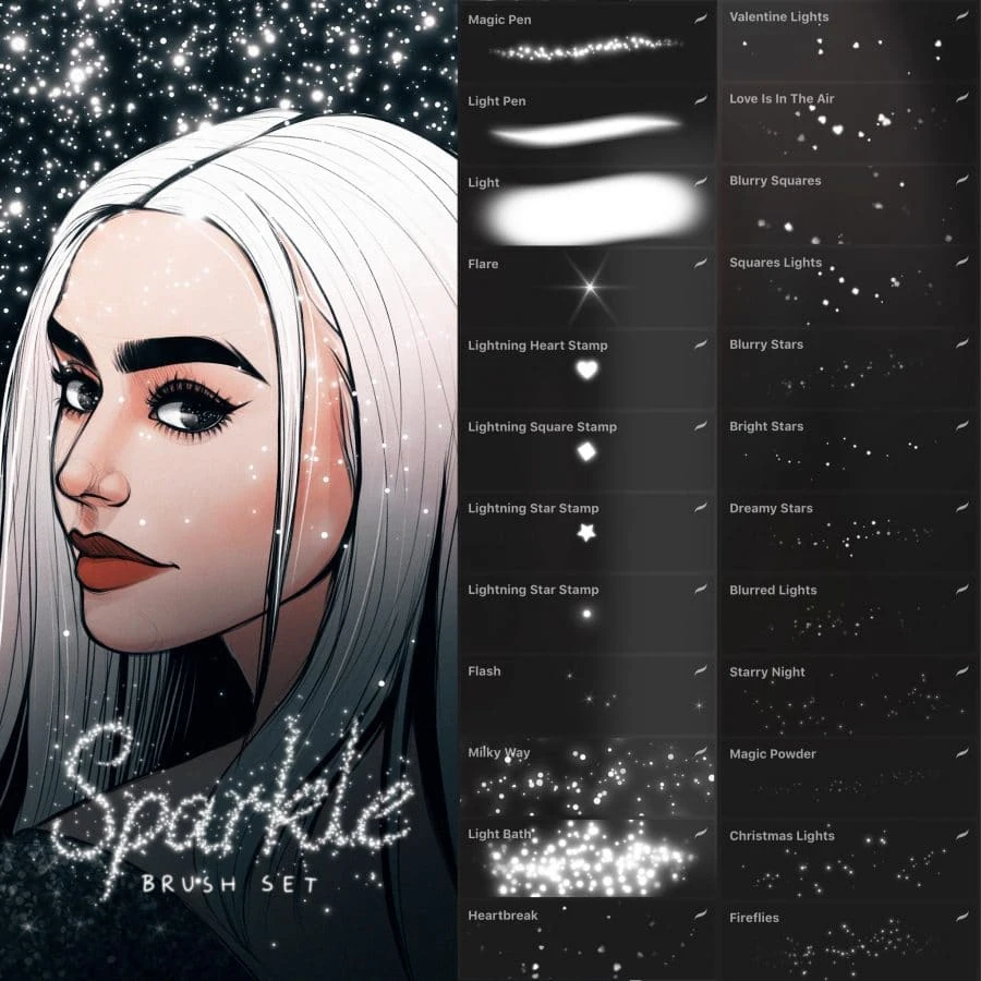Sparkle Brush Set for Procreate