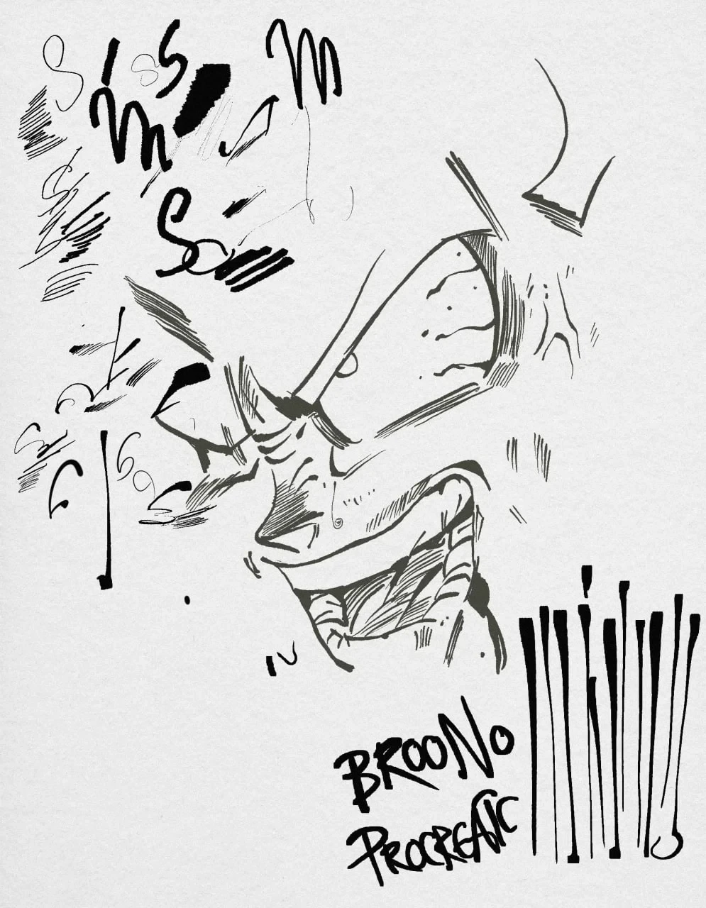 Toriyama Style Manga Brush for Procreate