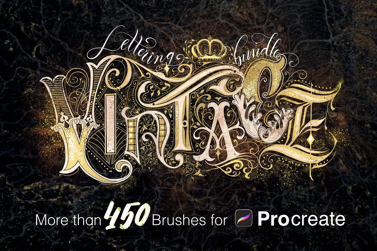 Vintage Lettering Bundle