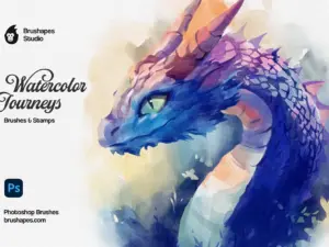 Watercolor Journey Photoshop Brushes
