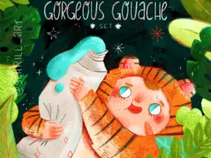 gorgeous gouache brushset for procreate