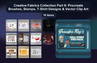 Creative Fabrica Collection Part 9: Procreate Brushes, Stamps, T-Shirt Designs & Vector Clip Art