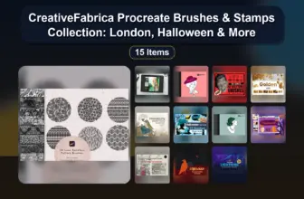 CreativeFabrica Procreate Brushes & Stamps Collection: London, Halloween & More