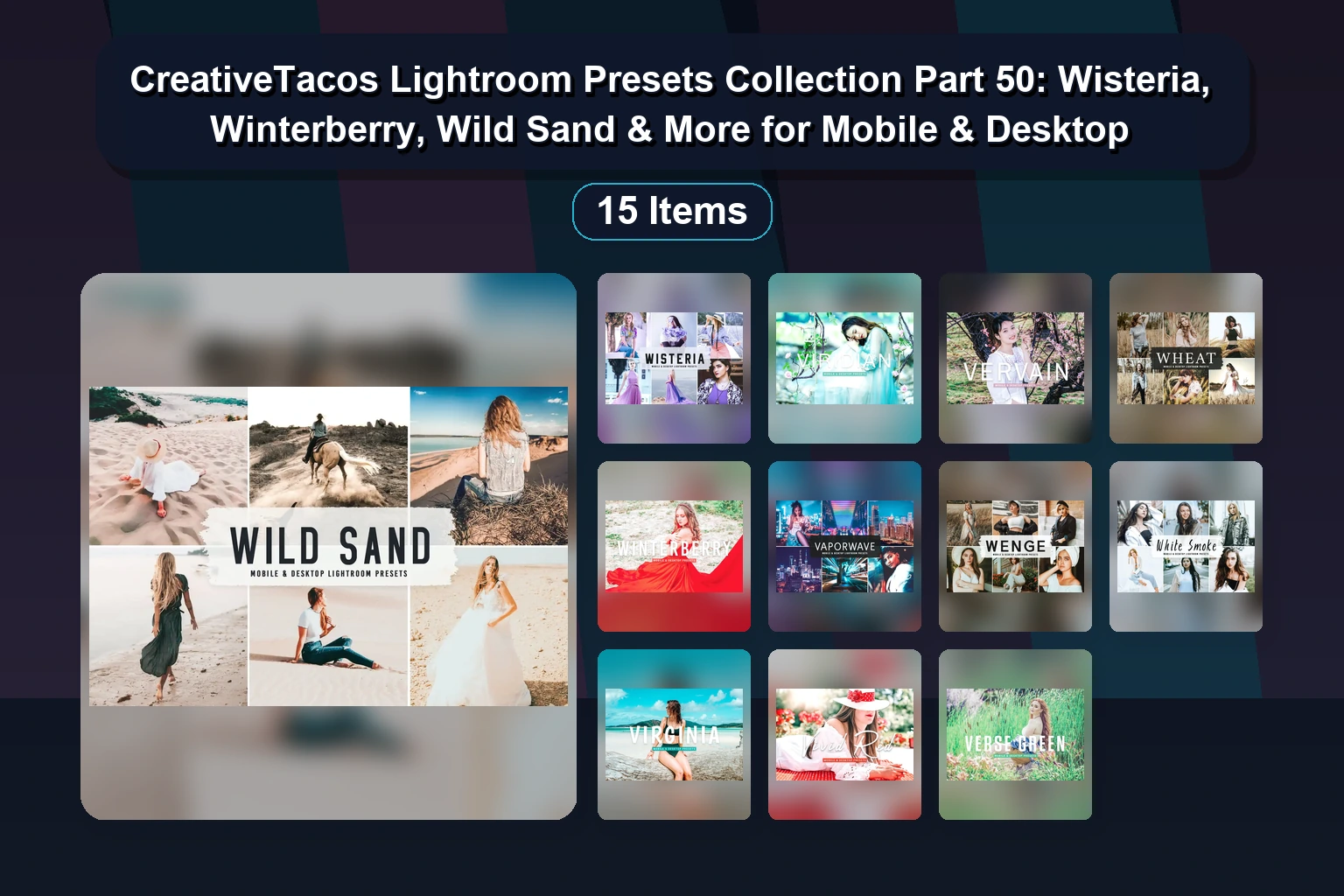 Gothic, Garden & Film Effects: 15 Photo Presets & Photoshop Actions Bundle