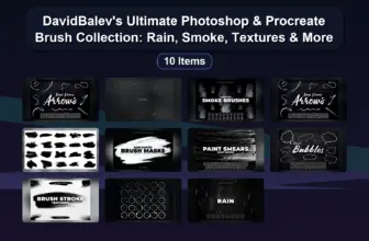 DavidBalev’s Ultimate Photoshop & Procreate Brush Collection: Rain, Smoke, Textures & More