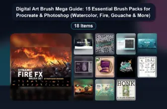 Digital Art Brush Mega Guide: 15 Essential Brush Packs for Procreate & Photoshop (Watercolor, Fire, Gouache & More)
