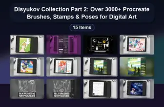 Disyukov Collection Part 2: Over 3000+ Procreate Brushes, Stamps & Poses for Digital Art
