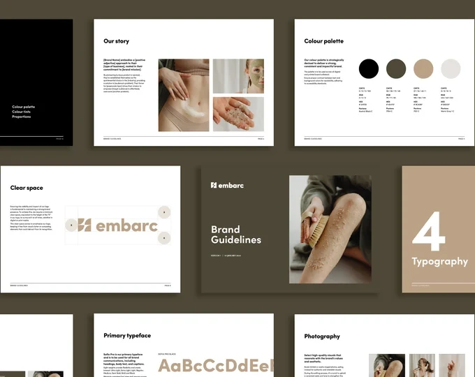 Elegant Brand Style Guide Template 7 Elegant Brand Style Guide Template - Image 7