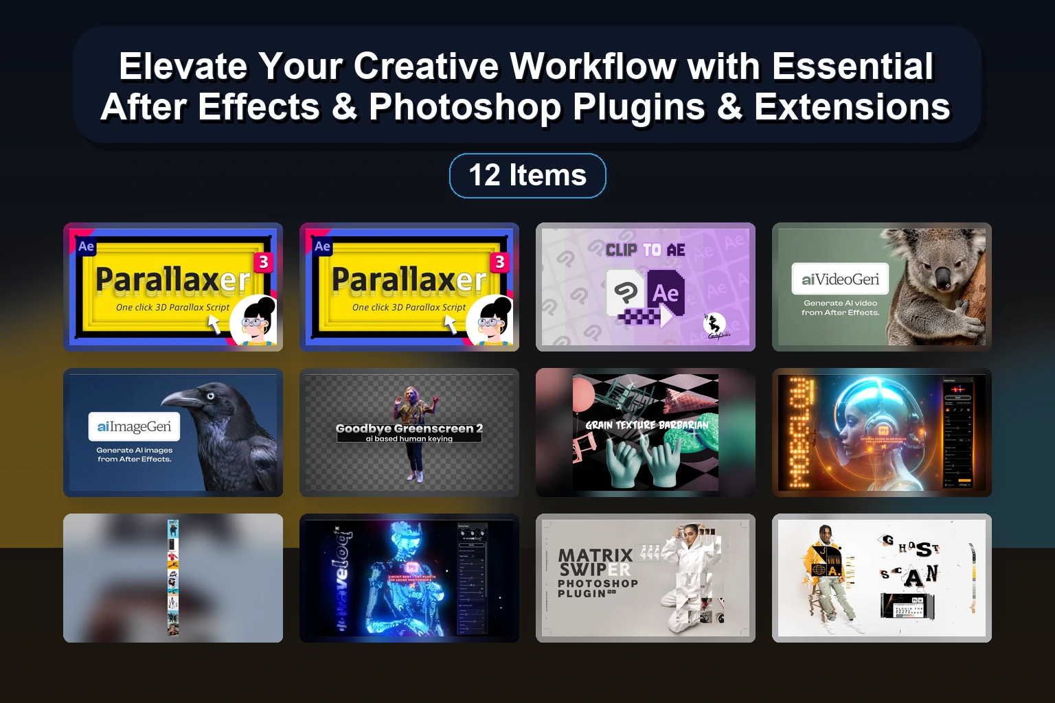 25 Essential After Effects Plugins & Photoshop Tools for Motion Graphics & Video Editing
