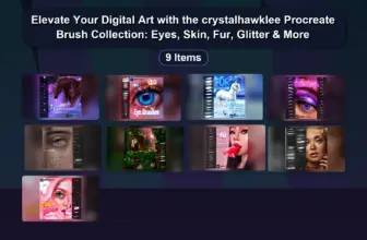 Elevate Your Digital Art with the crystalhawklee Procreate Brush Collection: Eyes, Skin, Fur, Glitter & More