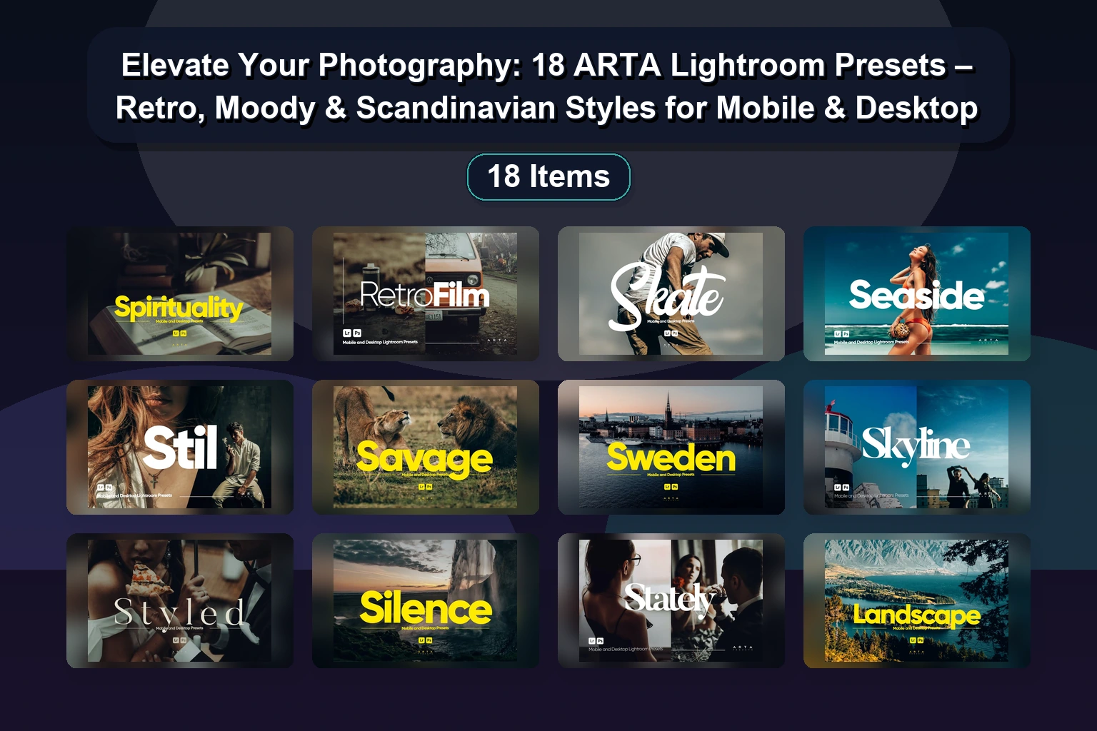 Transform Your Photos with the ARTA Presets Collection for Lightroom Mobile & Desktop (67)