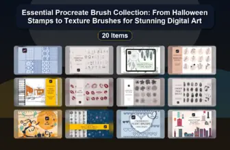 Essential Procreate Brush Collection: From Halloween Stamps to Texture Brushes for Stunning Digital Art